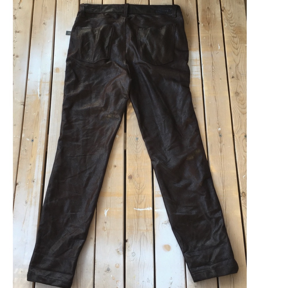 NWT Level 99 Sienna Tomboy Faux Leather Pants 28 - Picture 4 of 8
